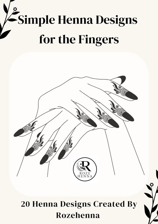 Henna tattoo finger designs