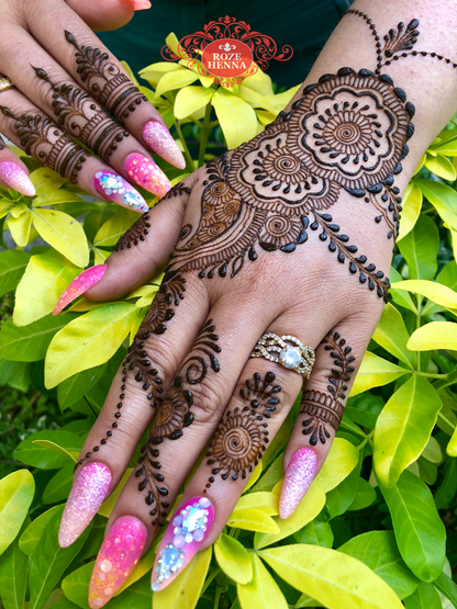 3 Natural Henna Cones | Bridal Henna | Temporary Tattoo | Chemical Free | Fine Tip