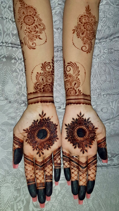 1 Natural Henna Cone | Bridal Henna | Temporary Tattoo | Chemical Free | Fine Tip