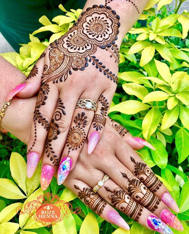 Henna Practice Kit | Handmade Henna/Mehndi Cones | Bridal Henna | Henna Tattoo | Chemical Free | 100% Natural |  Mefix Tape |